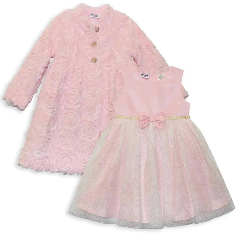 Blueberi Boulevard Pink Textured Jacket Set